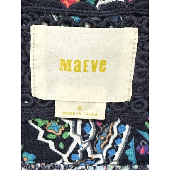 Anthropologie Maeve Womens Multicolor Maplewood Paisley Long Sleeve Dress Size S - Picture 7 of 11